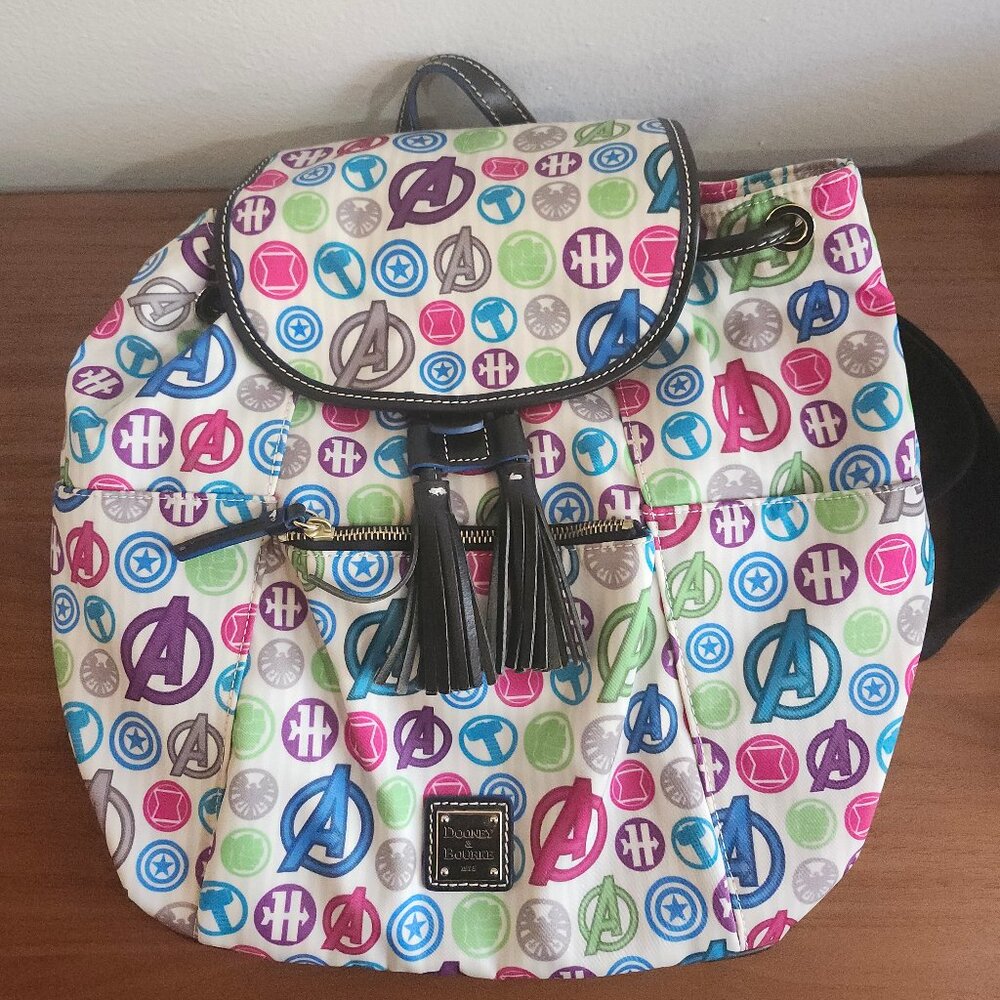 Dooney & Bourke Disney Marvel Avengers Nylon Leather Backpack Bag
